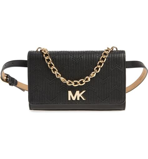 michael kors deco m quilt belt bag|Michael Kors large shoulder bag.